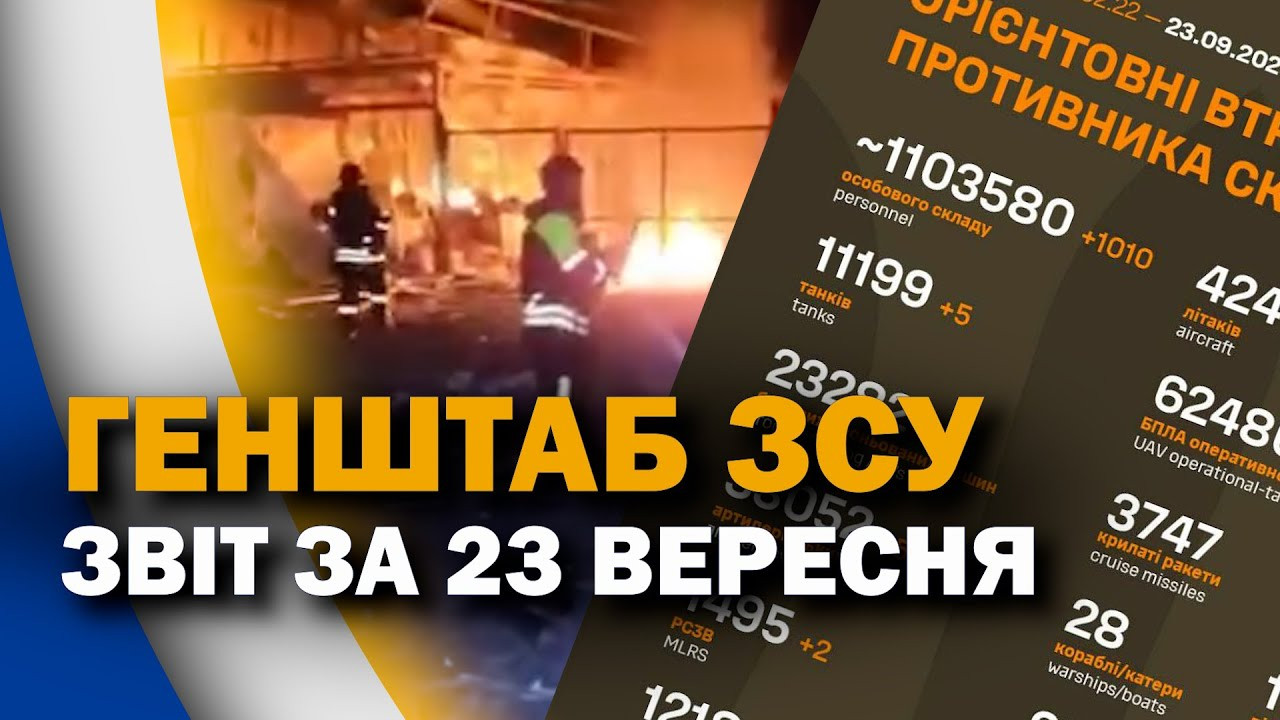 Втрати ворога станом на 23 вересня 2025 – Генштаб ЗСУ (ВІДЕО) - зображення
